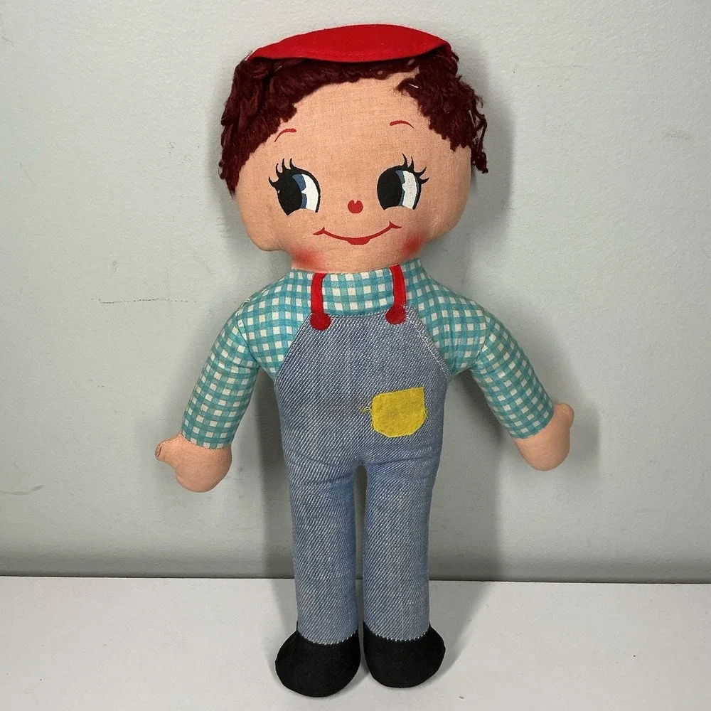 Dolls of Distinction Ragdoll Knickerbocker Brown‎ Hair Gingham Western Prairie